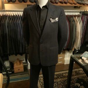 Christian Dior 2 Piece Black Striped Suit